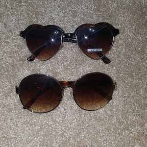 3/$15 2 cheetah print sunglasses